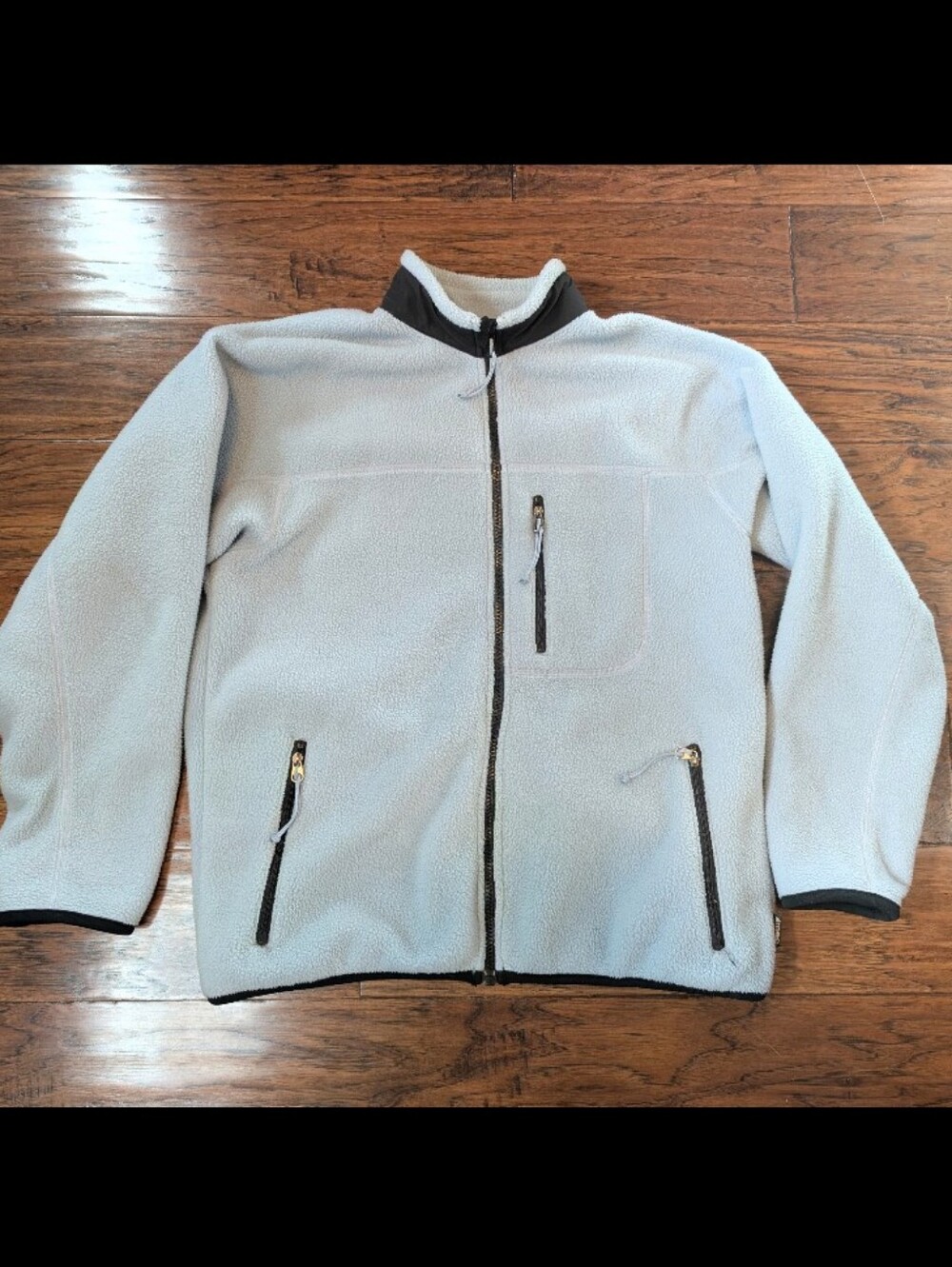 MEC Vintage Polartec Light Blue Fleece Zip Up Women's Size Large